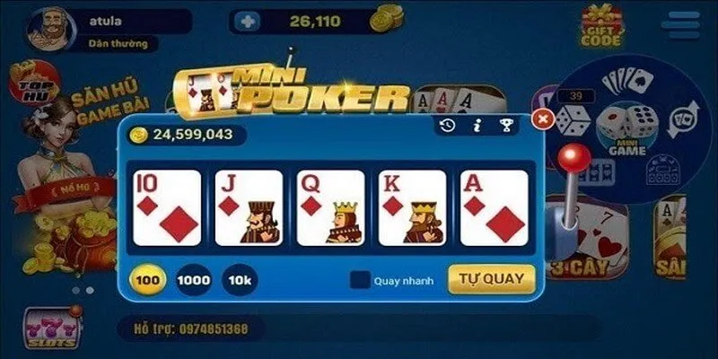 Lưu ý khi tham gia Mini Poker