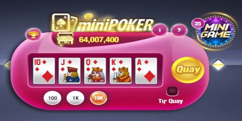 Giới thiệu tựa game Mini Poker của Hitclub