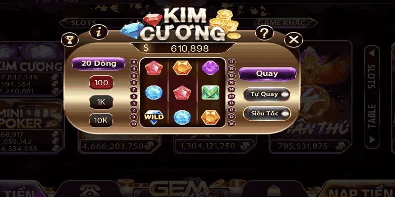 Giới thiệu tổng quan game Kim Cương